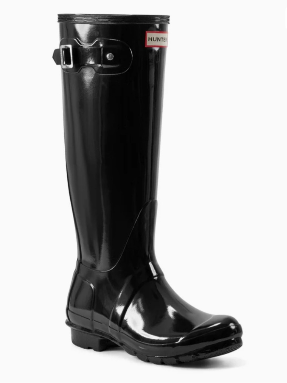 Hunter Original Tall Gloss Rain Boots
Black size 10